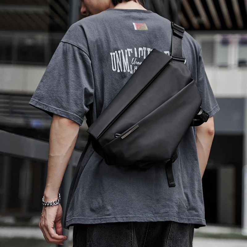 2024 New Style Men\'s Crossbody Bags Fashion Commuting Oxford Waterproof Simple Solid Color Shoulder Bags Minimalist Sports Bag