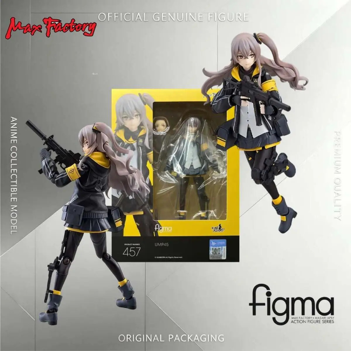 Original Genuine Max Factory Figma Girls Frontline Ump45 Figure Anime Action Collectible