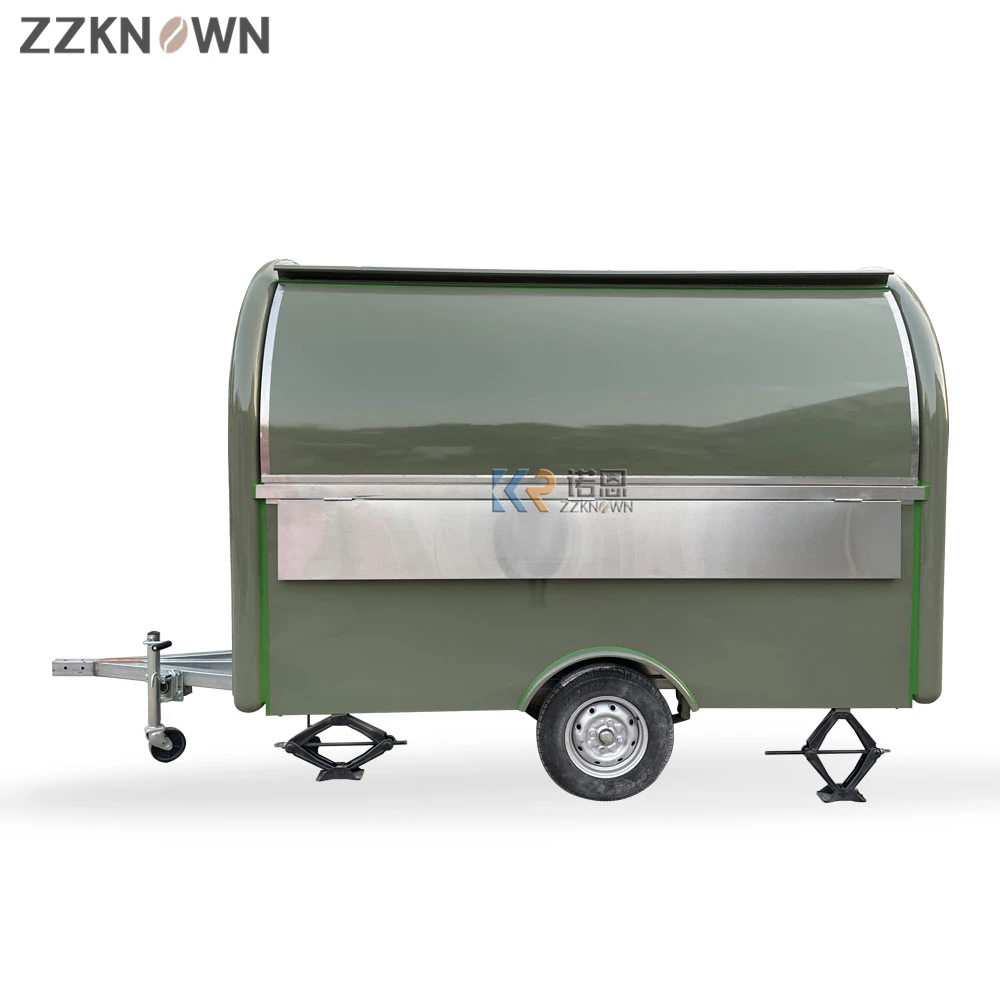 New Customizable Design Food Trailer Street Burger Grill Ice Cream Machine Mobile Food Truck