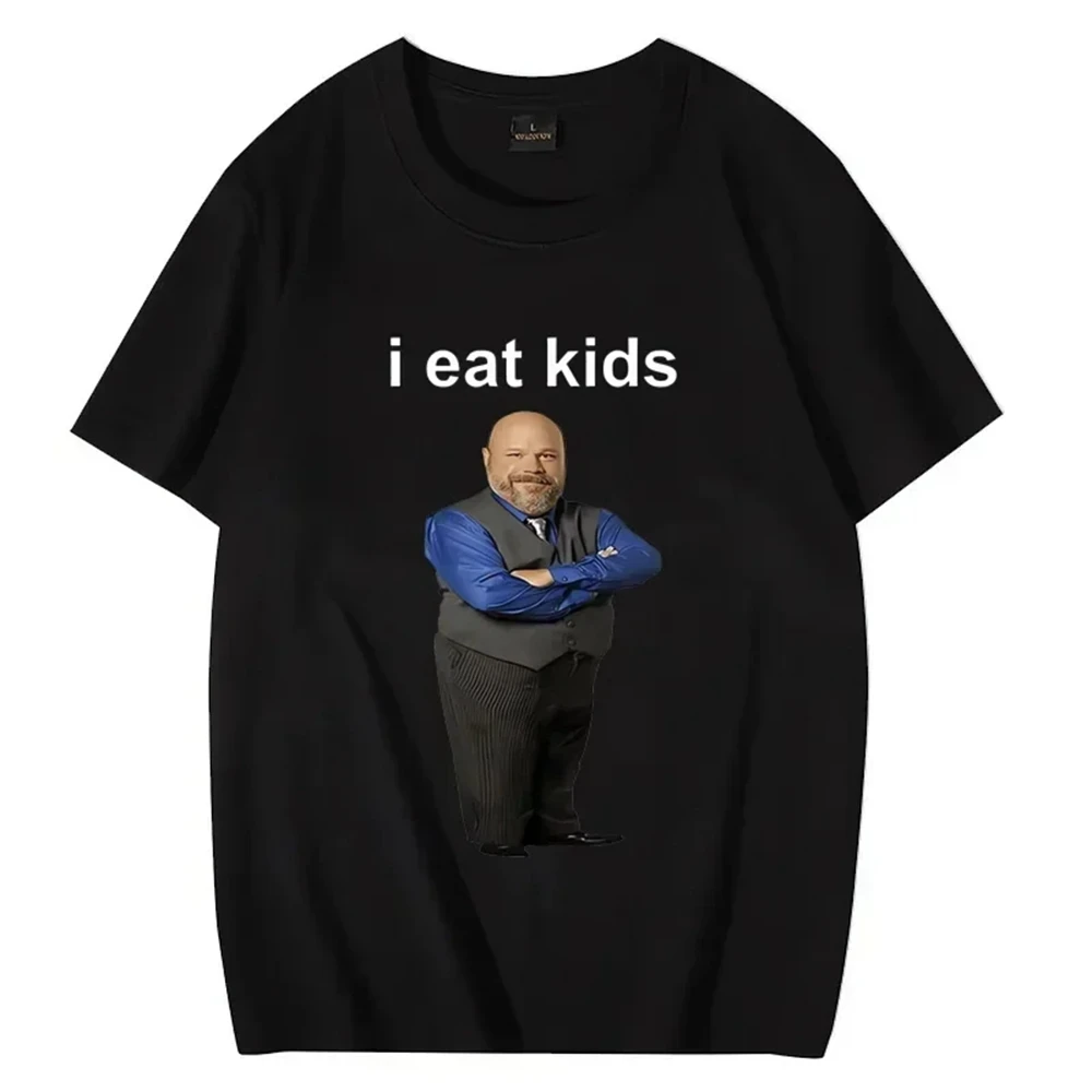 Bertram Eats I Eat Kids Graphics T shirt Men Women short sleeve Casual streetwear 2024 Summer funny Unisex Tee 62434