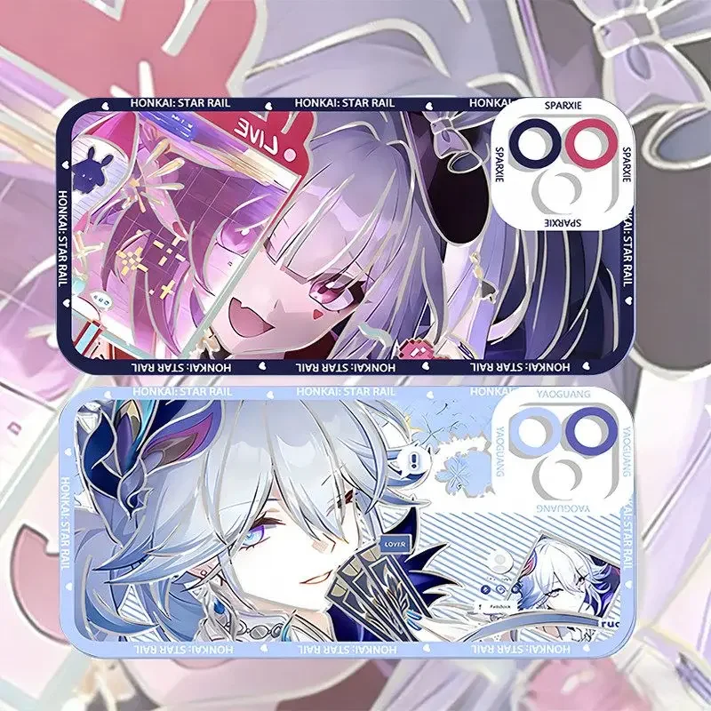 Anime Honkai Star Rail Case For Motorola Moto G32 G22 G30 G60 G52 Edge 40 Pro 50 FUSION G53 G72 G73 G71 G60S G9 Play Plus Cover view 2