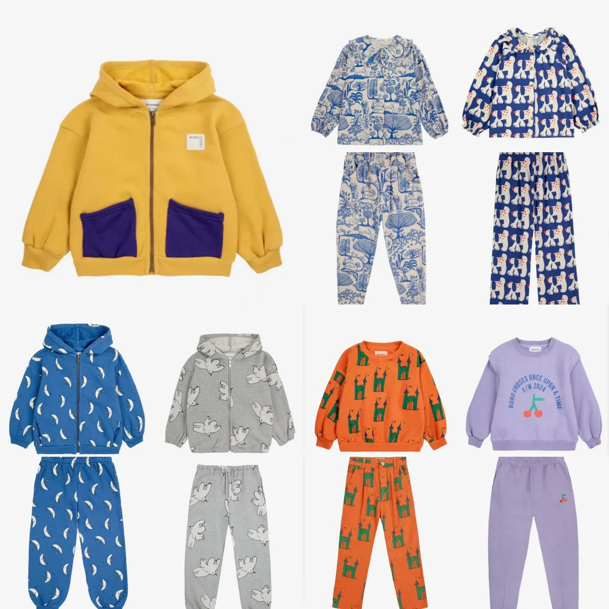 

Kids Clothing Sets AW24 New Kids Boys Girls Sweater and Pants Outfit Set Cute Print Sweashirts Hooded Jacket Outwear Clothes