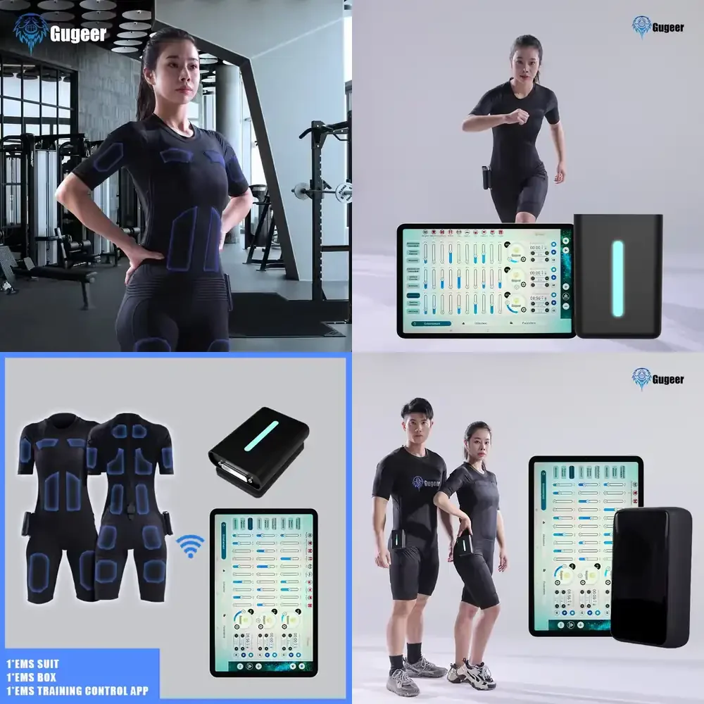 One-Piece Single Layer Standing EMS Training Suit Wireless Fitness Workout Gear 20 Mins Efficient Full-Body Weight Loss Gym