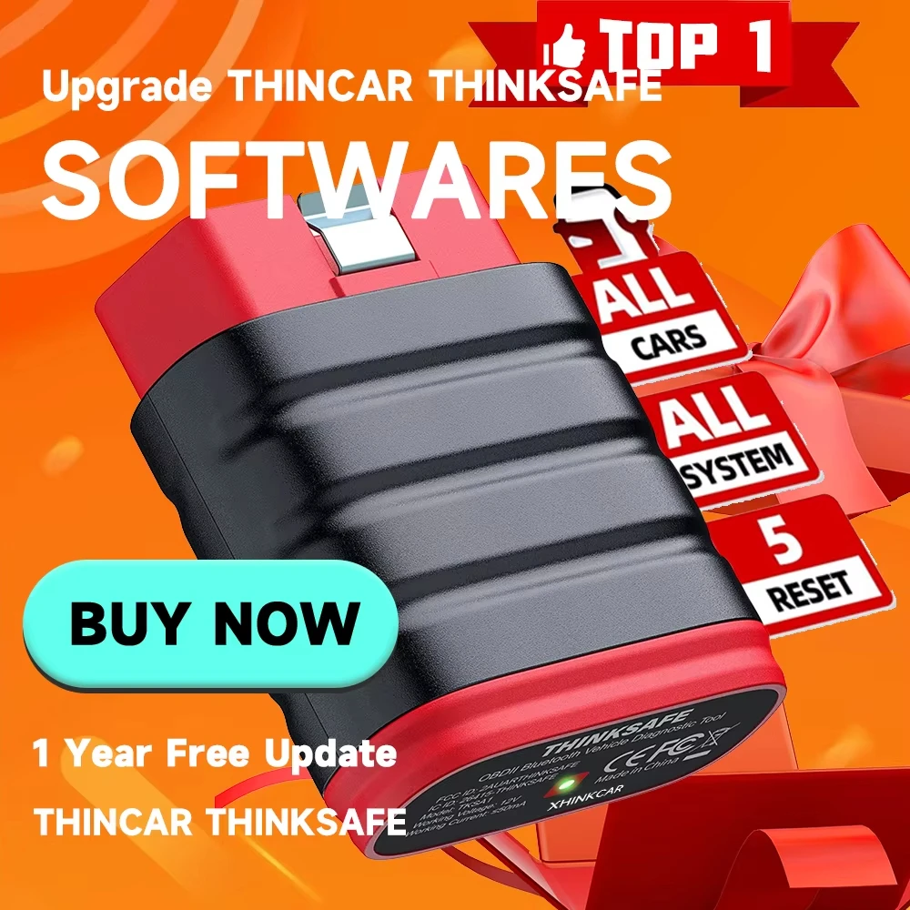 Thinkcar Thinksafe OBD2 Automotive Scanner All System Code Reader ABS EPB TPMS SAS Reset Android OBD 2 Car Diagnostic Tool