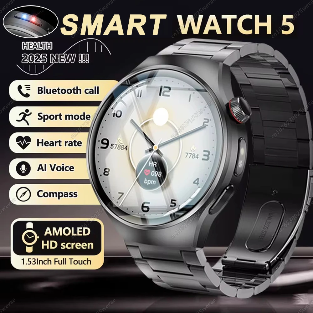 

Новые уличные умные часы с компасом, 5 GPS, 360*360, HD-экран, AMOLED, пульсометр, BT, мониторинг здоровья, женские умные часы для мужчин