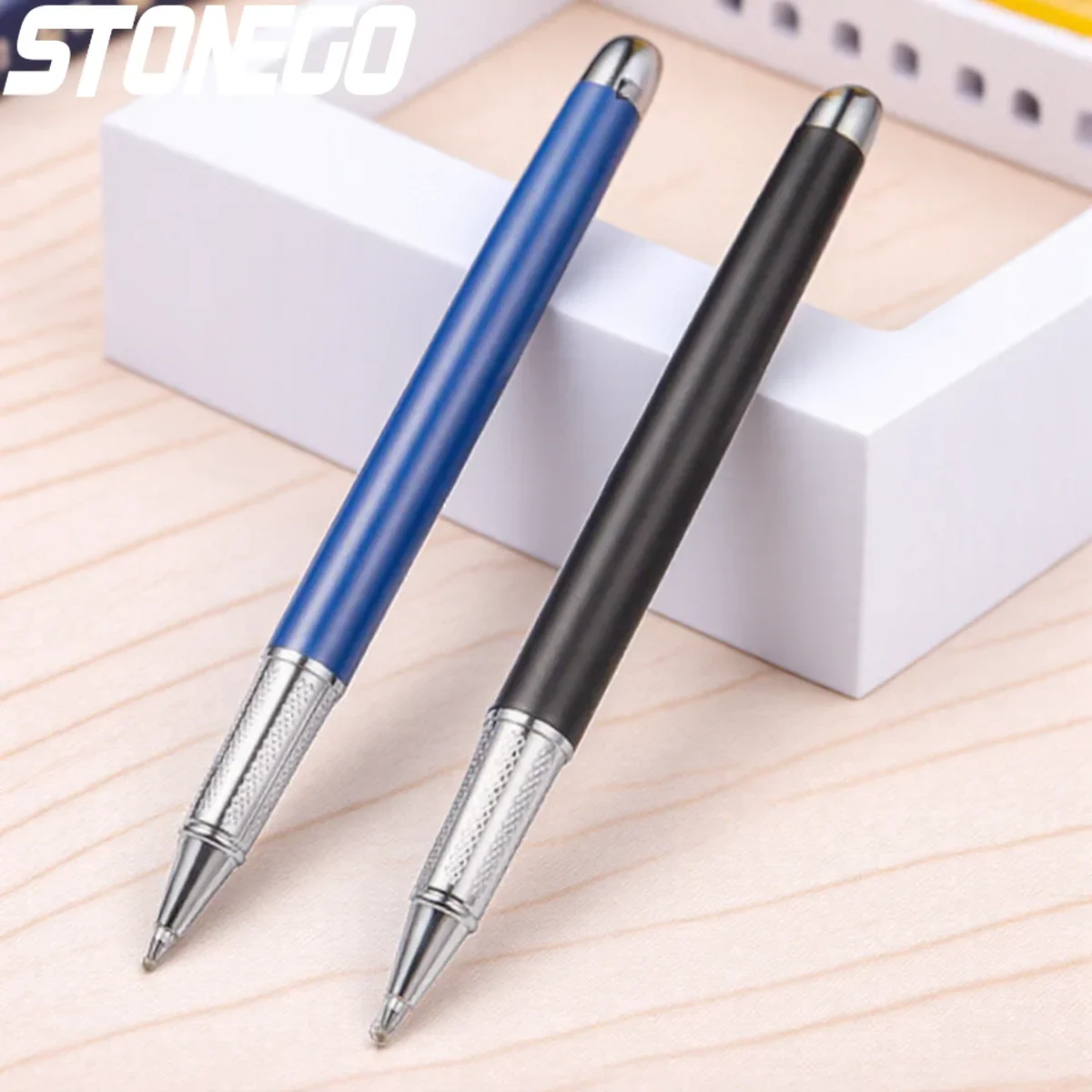 

Роликовая гелевая ручка с черными чернилами 1,0 мм, гладкие ручки-роллеры из нержавеющей стали для офиса, школьные принадлежности