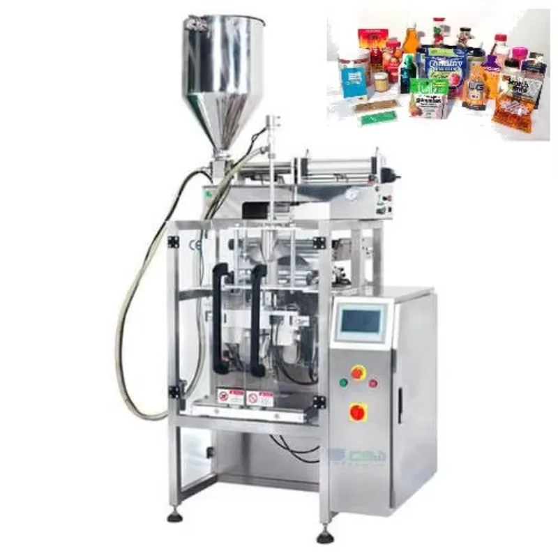 Vertical Automatic Powder Hot Sauce Bottle Packing Machinesachet Liquid Creamy Chili Sauce Powder Filling Packaging Machine