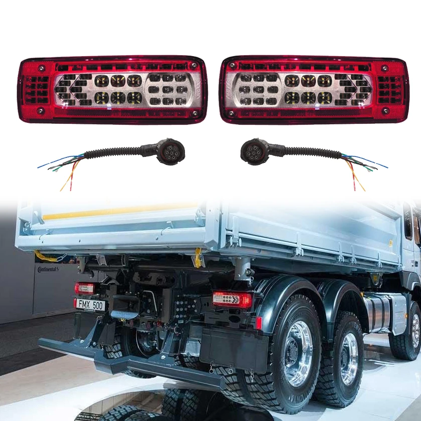 

1Pc Left / Right 24V LED Truck Tail Light Assembly For Volvo Truck FMX 500 Tail Lamp OEM 82483074 82483073 21735299 E APPROVE