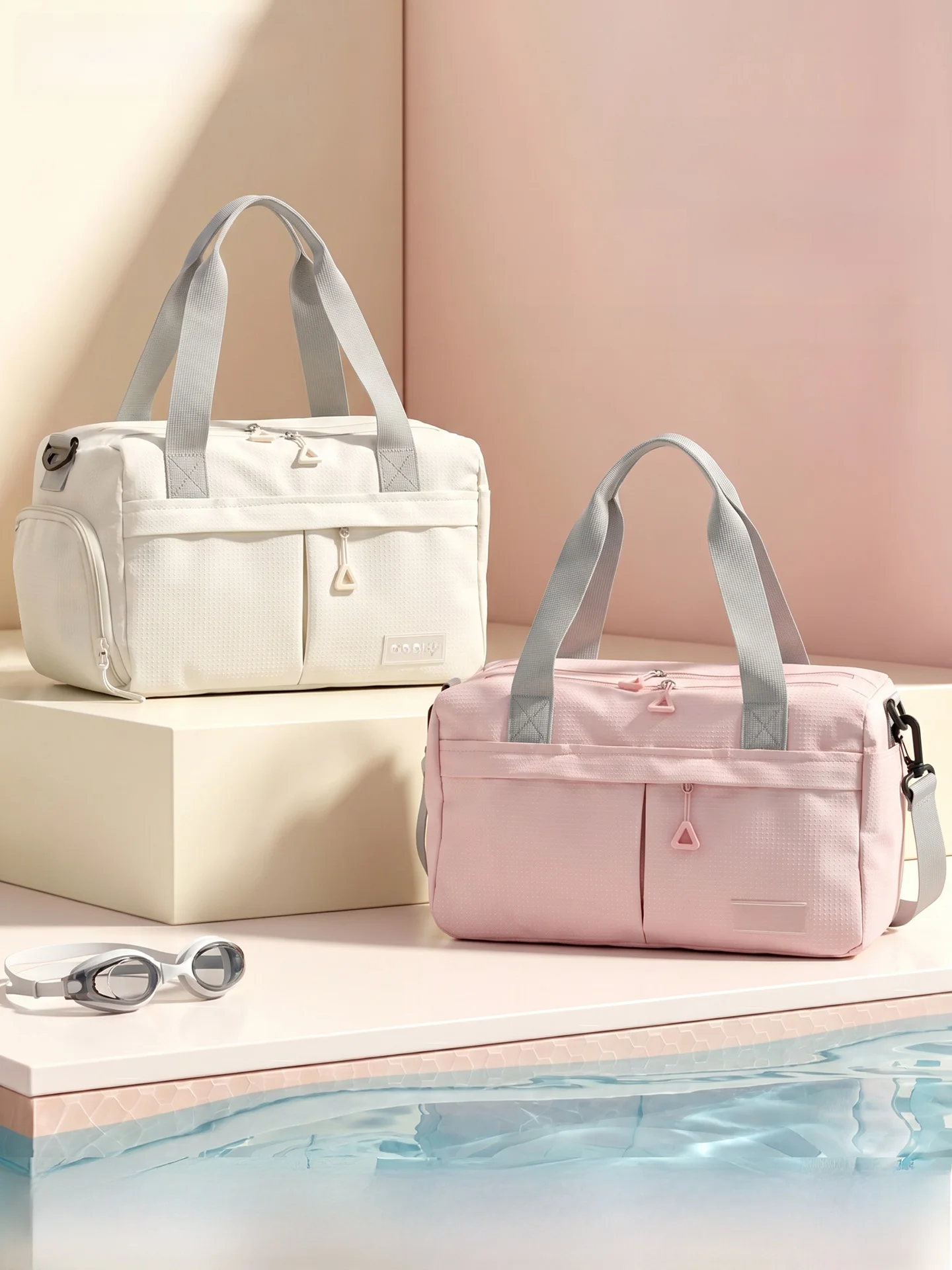 ユニセックス大容量水泳用品収納バッグウェットとドライの分離フィットネストラベルバッグスポーツユーティリティバッグ防水