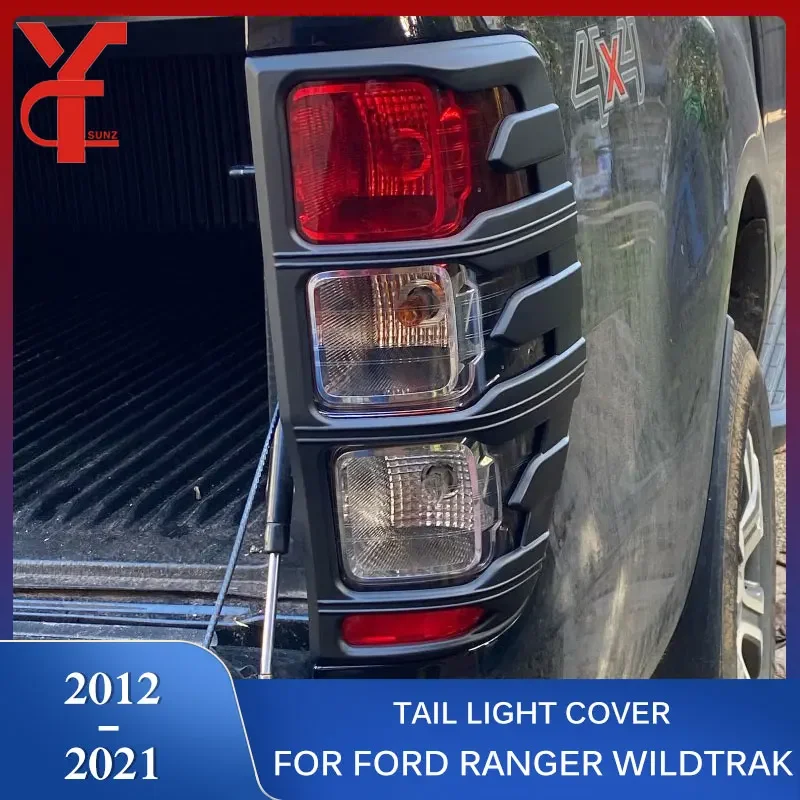 ABS Tail Lights Cover Exterior Accessories For Ford Ranger T6 T7 T8 2012 2013 2014 2015 2016 2017 2018 2019 2020 2021 Wildtrack