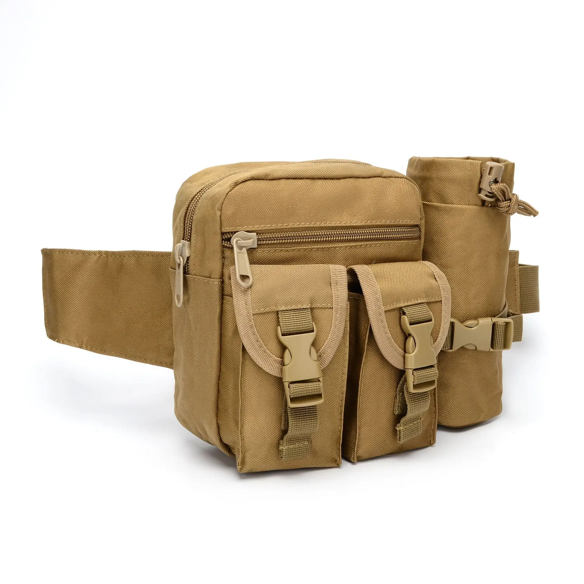 

‌Tactical Waist Pack with Water Bottle Pouch Camouflage EDC Hip Bag Multi-Compartment Sports Hydration Belt Pack