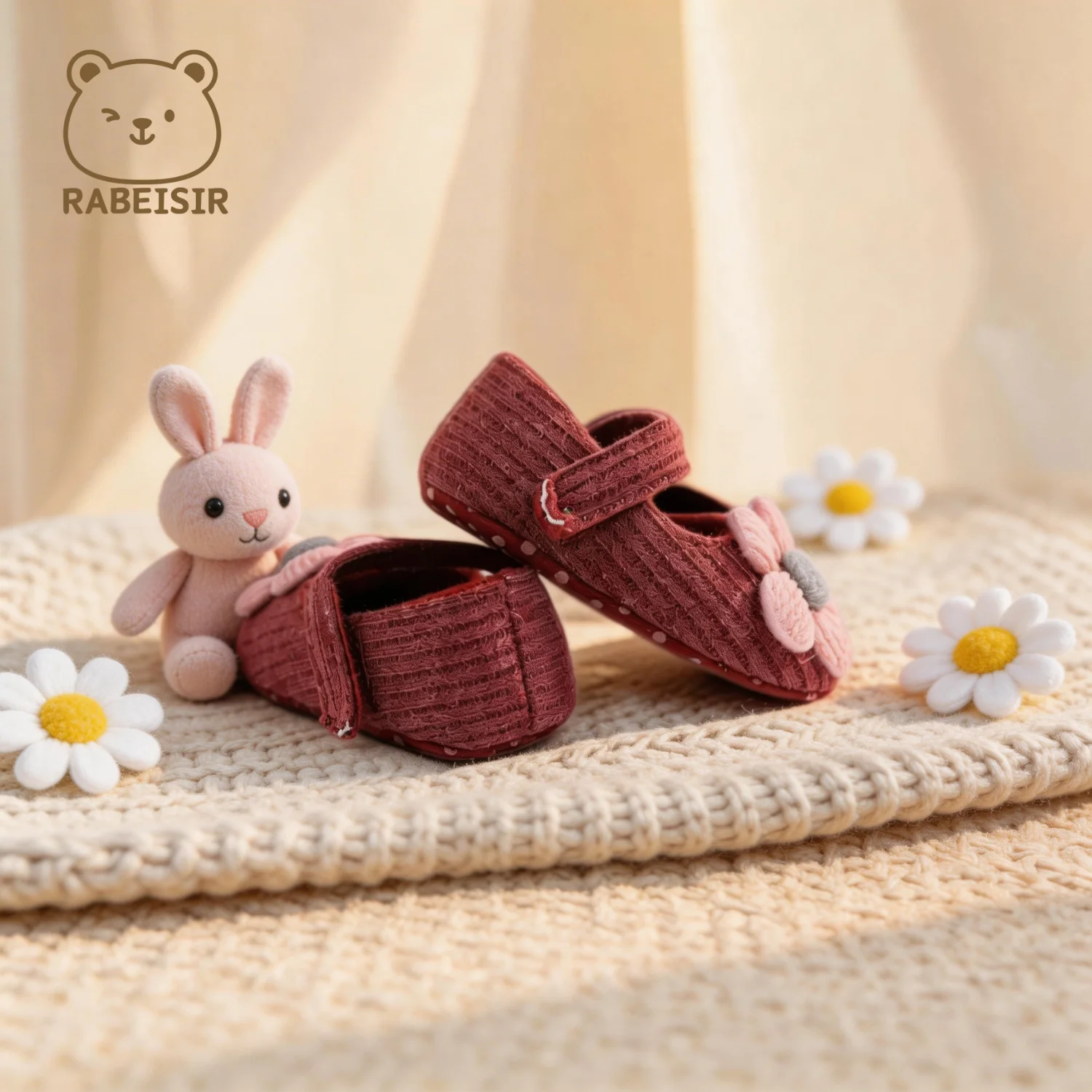 Niedliche Blumen-Mary-Jane-Flache Schuhe für Babys, trendige, leichte, weiche Schuhe für Party-Auftritte im Innen- und Außenbereich, Frühling – Detail 15