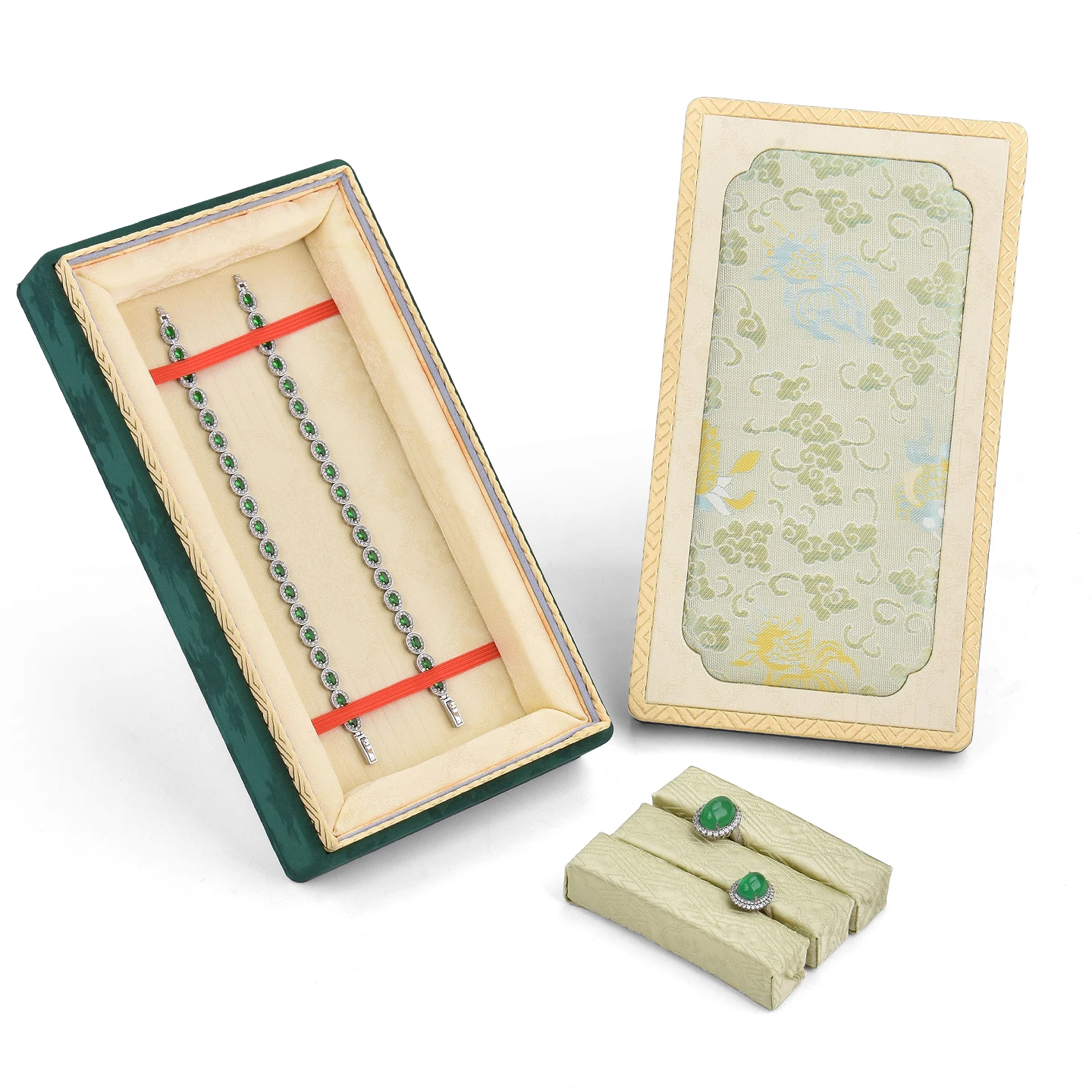 

China-Chic Jewelry Box Ring Necklace Bracelet Storage Box Antique Jade Jewelry Packaging Gift Box