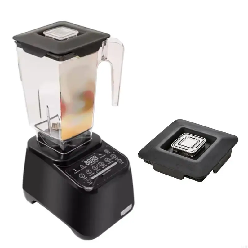 F92F Square Jar Replacement Lid for 825 Series Opening, Center Cap Cover for Pour-In Access, Leak Relief, and Cleaner Mixing Use