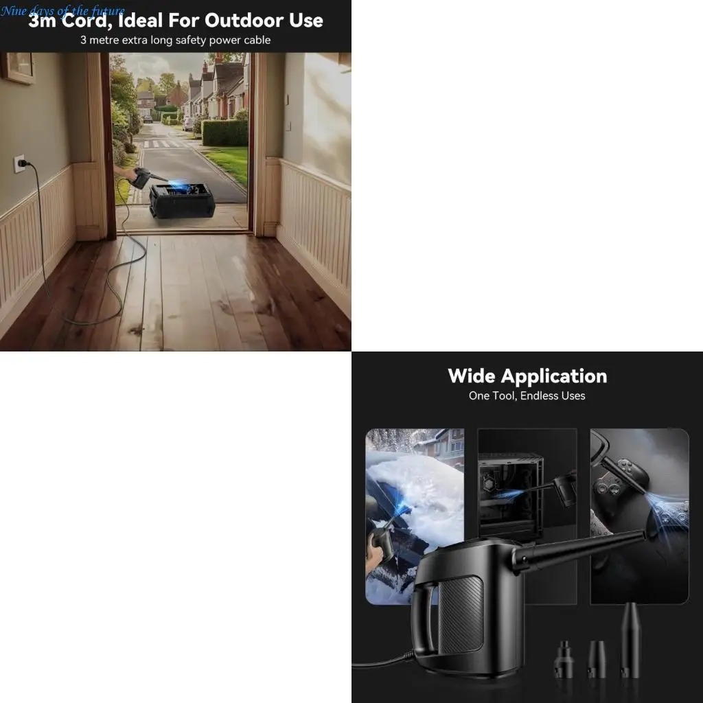 

220V ABS Handheld Air Blower 350-400W 3Meter Cable for Hard to Reach Area Cleaning E65A