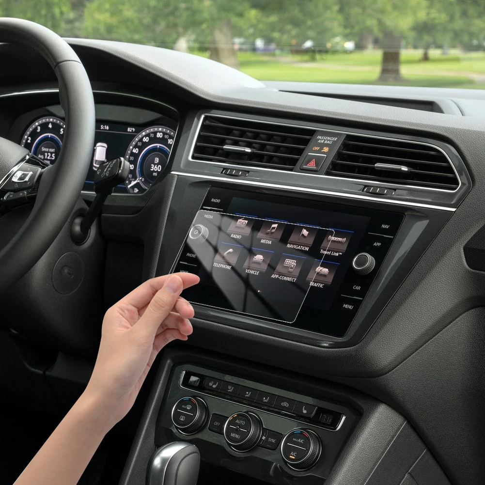 Premium Glass Screen Protector For 8'' Car GPS For Volkswagen Tiguan MK2 2016-2018