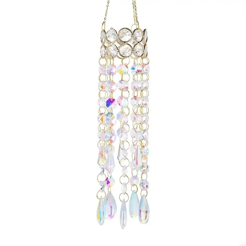 Crystal Sun Catchers Prisms Hanging Drop Home Garden Decoration Windchime Rainbows Crystal Sun Catchers J0MC