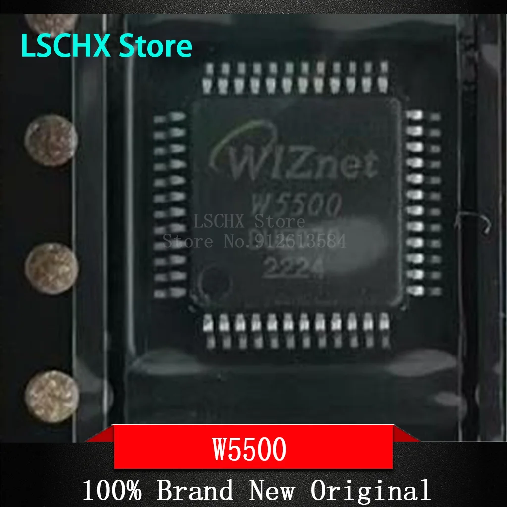 

1 шт. W5500 проводной TCP/IP встроенный контроллер Ethernet Напряжение питания: 2,97 В ~ 3,63 в ток питания: 132 мА LQFP-48