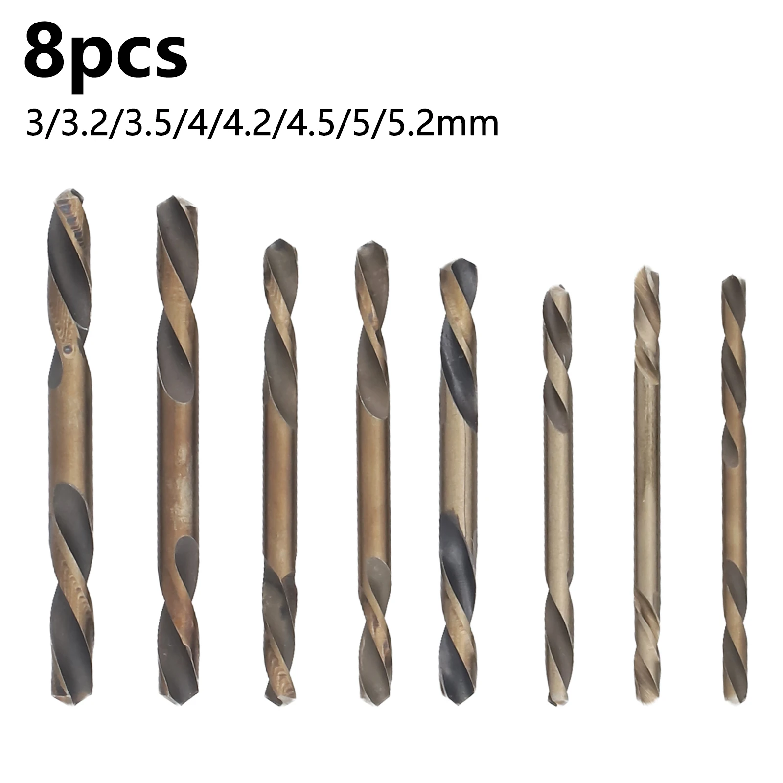 

Straight Shank Drill Hand Tool Accessories Drill Bits M35 Cobalt Double Head High Quality For 304 Stainless Steel