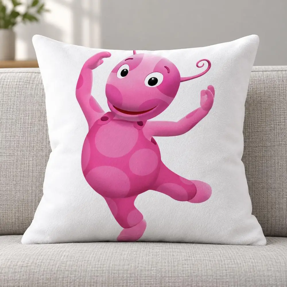 Cartoon Kids T-The Backyardigans Cushion Cover Soft Plush Decorative Sofa Bedroom Living Room Car Dorm Home Decor Gift
