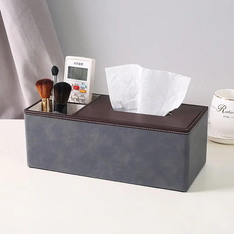 

Nordic Luxury Tissue Box Household Hotel Restaurant Minimalist Living Room Coffee Table Office Napkin Makeup Sundry Box Storage