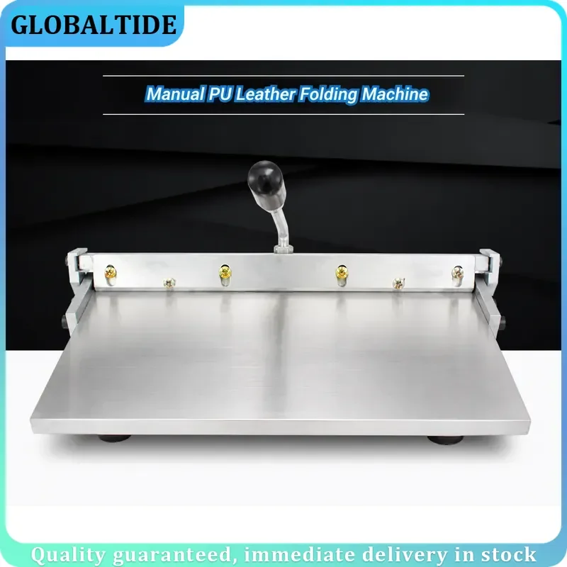 Manual Paper Folding Machine PU Leather Binder Creasing Tool Booklet Maker Office School Supplies Document Organizer