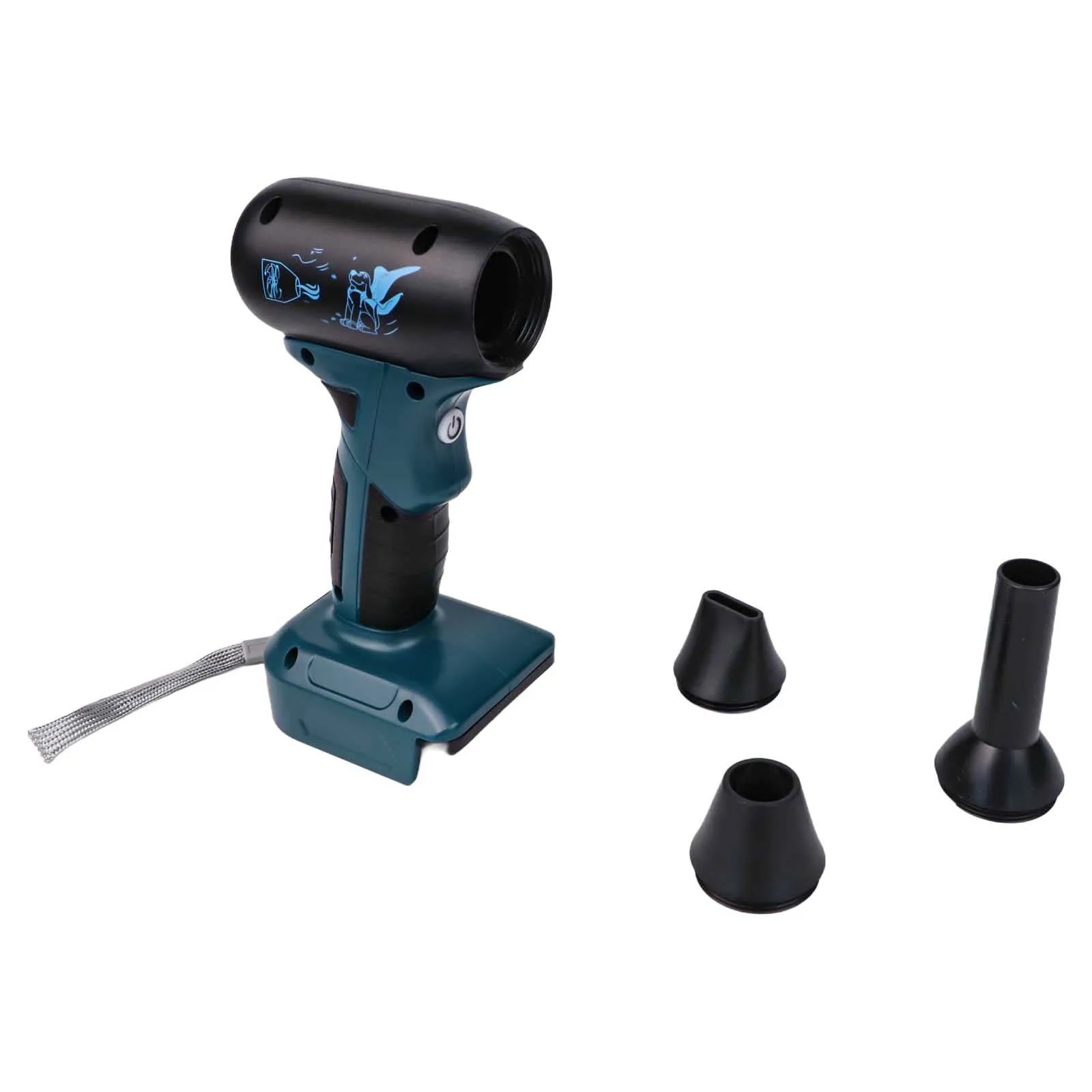 Compact Air Duster Leaf Blower On-the-Go Use 20*13*8CM Air Duster Automatic Shutdown Feature High-Speed Performance