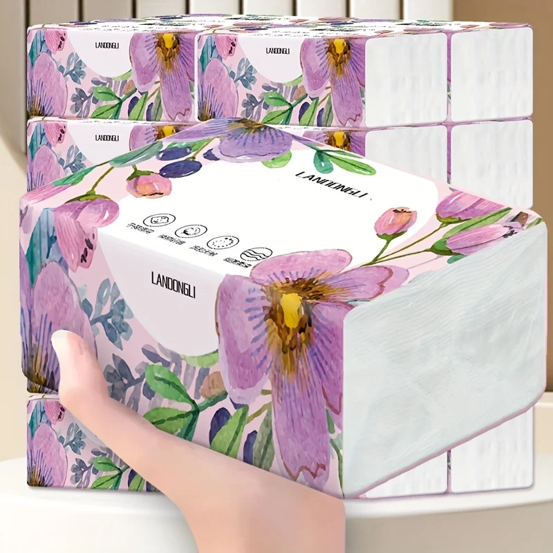 10 confezioni di fazzoletti per il viso, 270 fogli per confezione, carta igienica per la casa, carta igienica, tovaglioli di carta igienica