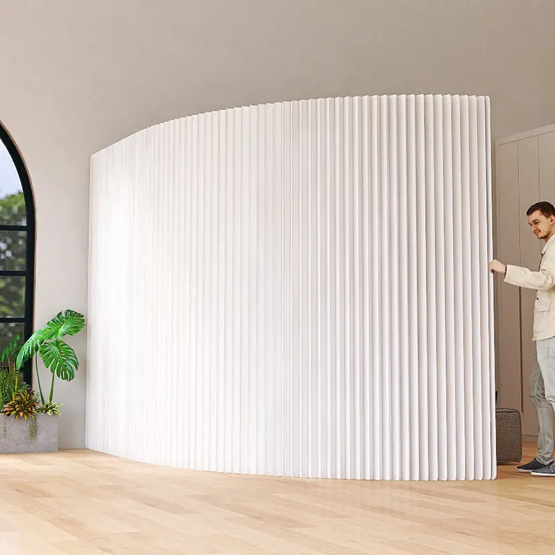 Folding mobile living room entrance office live broadcast background activity partition wall