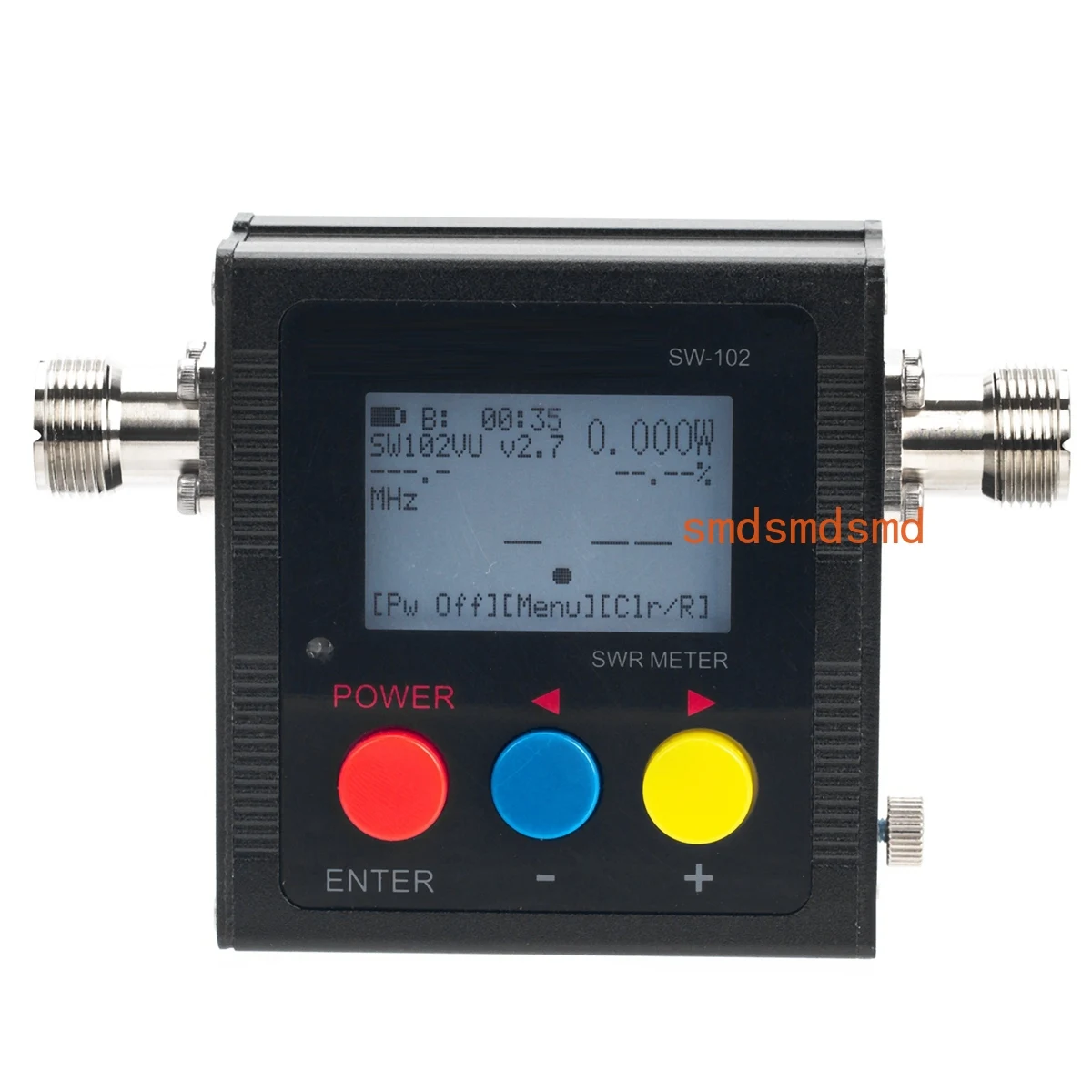 SW-102 Meter 125-520 Mhz Digital VHF/UHF Power SWR Meter SW102 for Two Way Radio US Plug