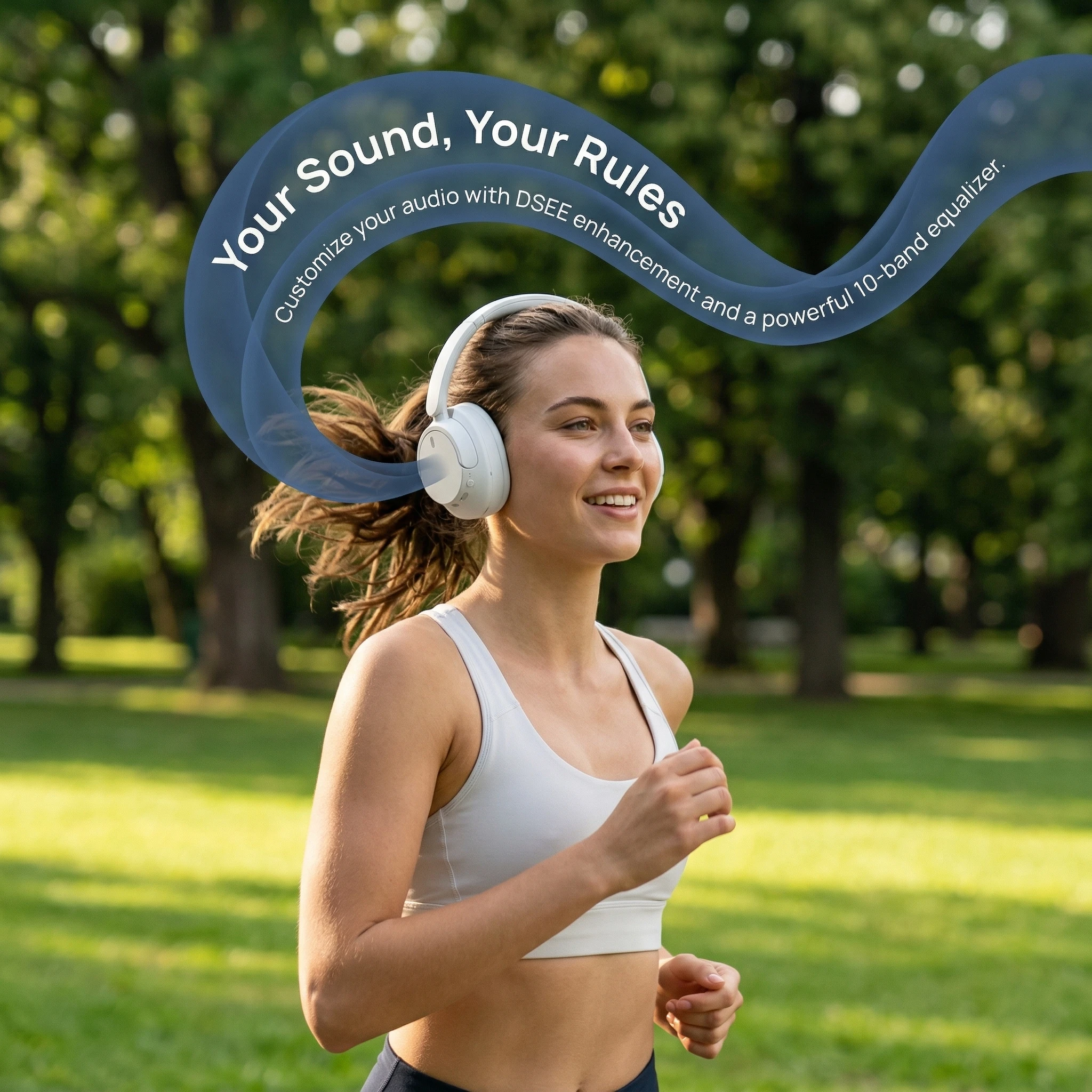 SONY WH-CH720N wireless earphones with noise cancelling stereo sound and 20 level controllable ambient sound mode for high-defin