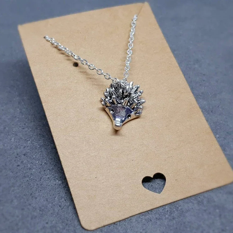 Fashion Adorable Silver Hedgehog Pendant Necklace