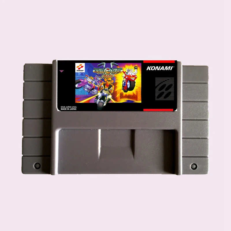 Big Gray Cartão de Jogo para EUA Jogador do Jogo, Motociclista Mats de Marte, NTSC, 16 Bit, 46Pin