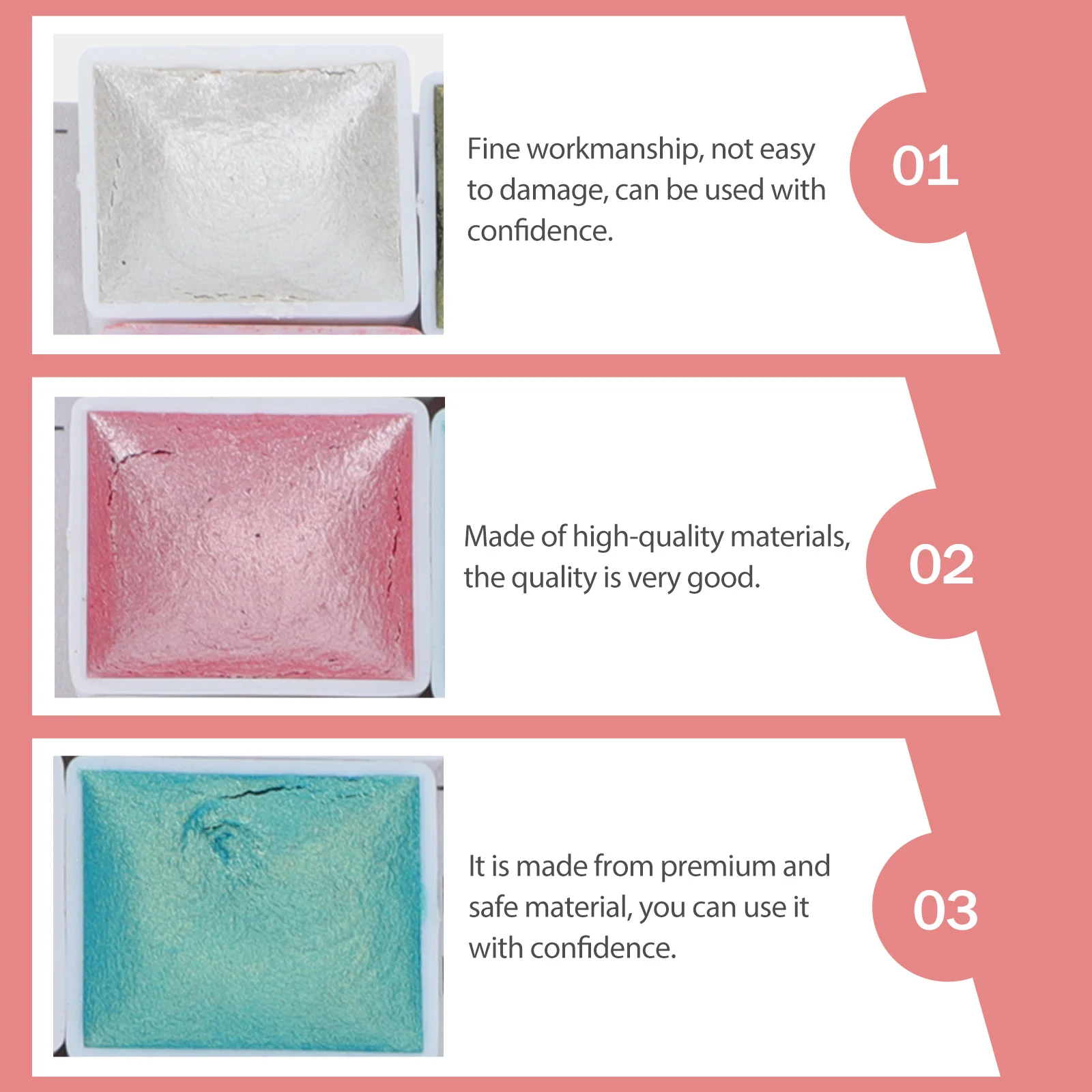 

1 Box Shimmer Solid Watercolor Set Pearlized Pigment For Nail Art Painting Manicure Decor Multipurpose Glitter Color Kit