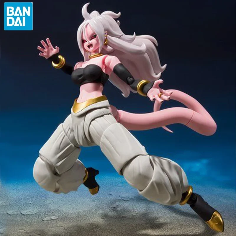 Bandai-Dragon Ball Z Anime Figure, Majin Buu Action, 6 ", Collector, Original, SHF, Android 21