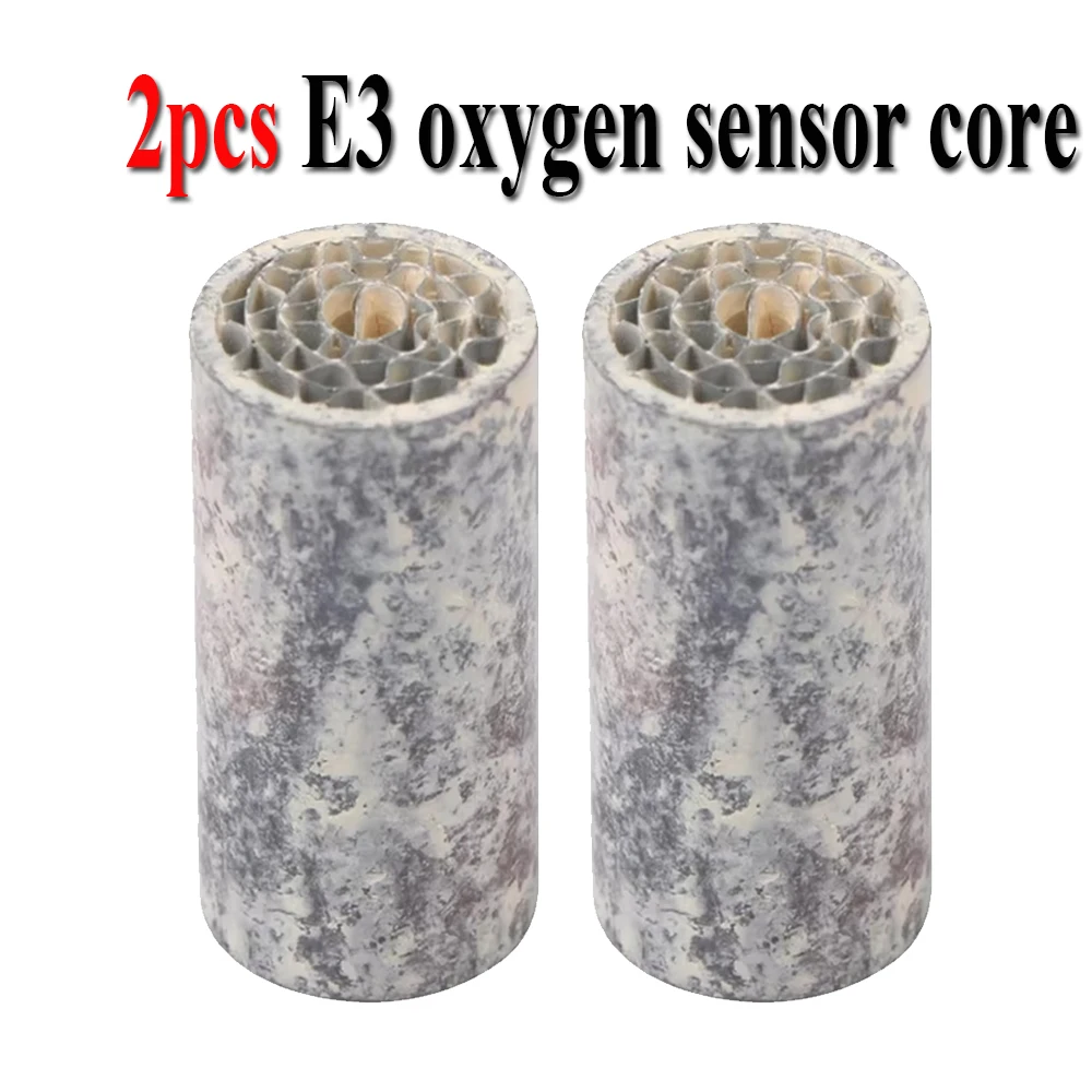 2Pcs M18X1.5 E3 Catalytic Converter Exhaust Adapter High Temp Resistant Ceramic Core Oxygen Sensor Fitting for Car Motorcycle