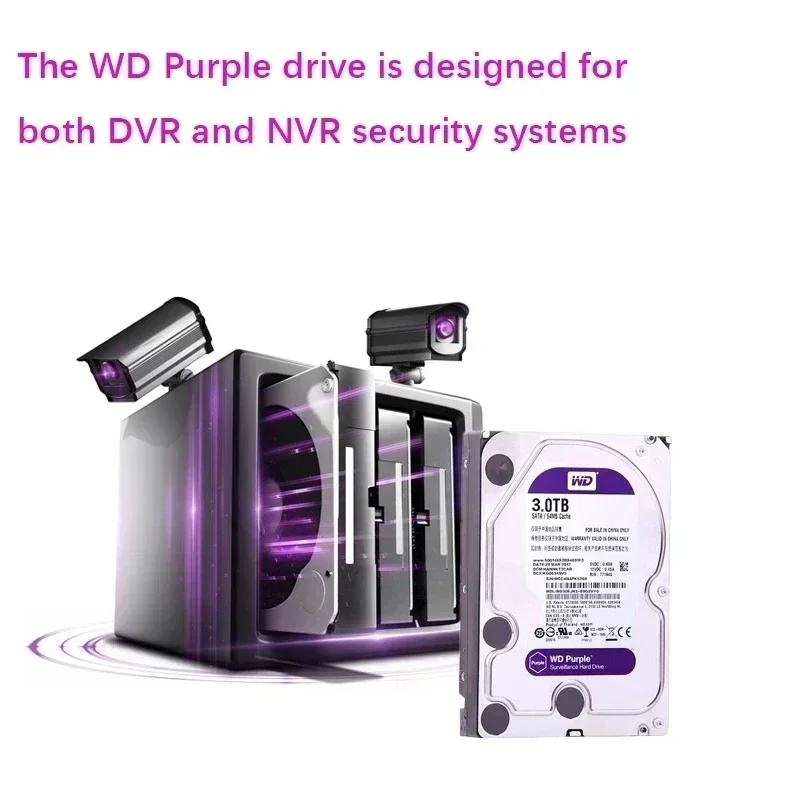 Western digital wd roxo hdd 1tb 2tb 3tb 4tb sata 6.0 gb/s 3.5 "disco rígido para sistema de segurança gravador vídeo dvr nvr cctv