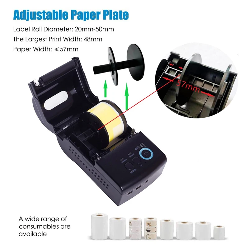 Excellent Portable Thermal Label Printer and price tag for Jewelry/Necklaces/Rings/Bracelets/Sunglasses