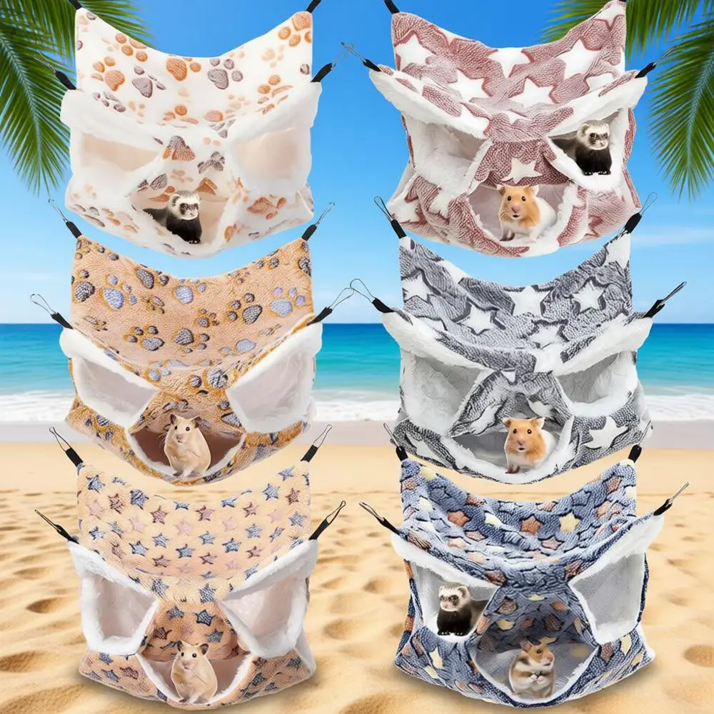 

Трехъярусный гамак для мелких животных — идеально подходит для морских свинок, шиншилл, крыс и других.