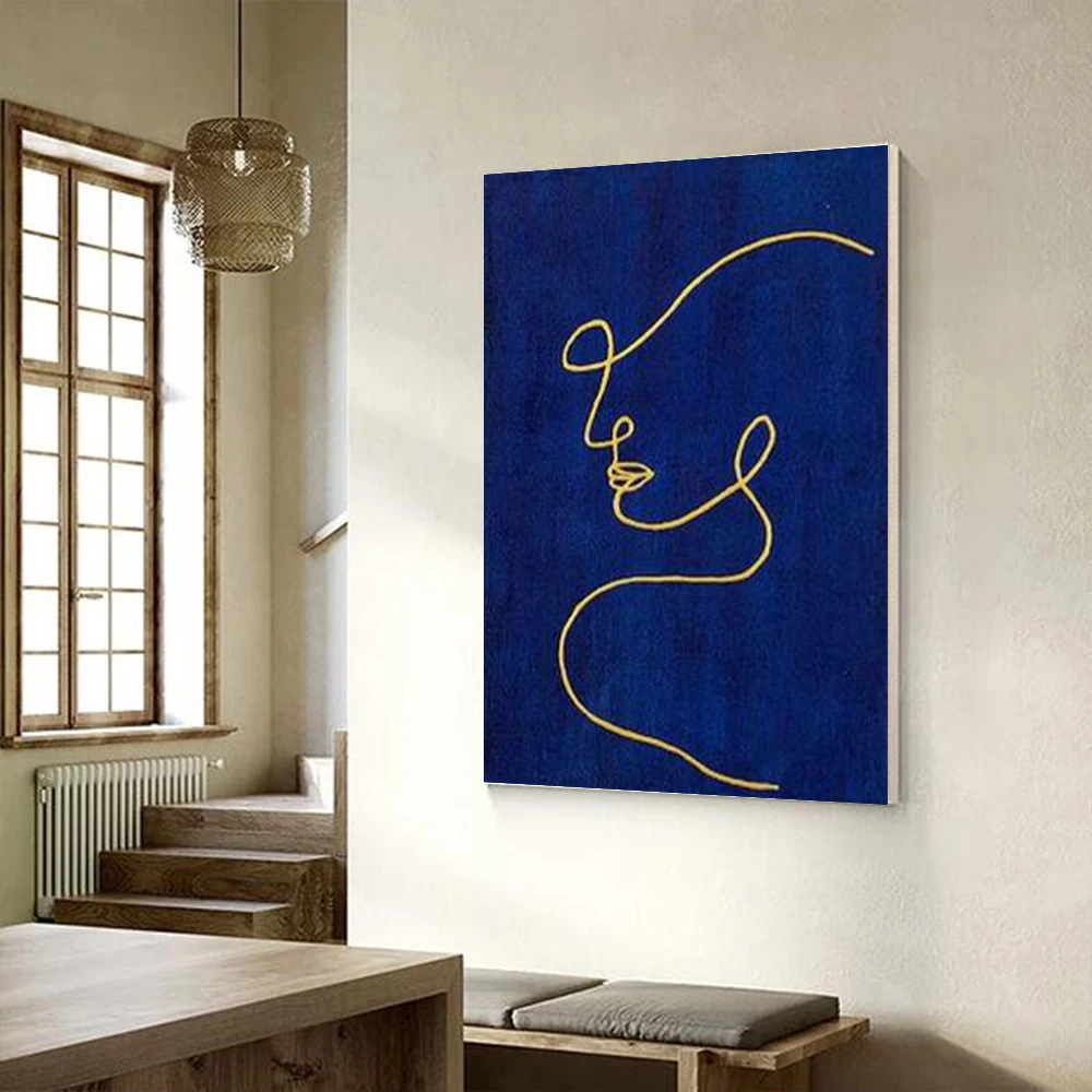 

Free Shipping Artist 100% Handmade Oil Paintings On Canvas Abstract Figure African Woman Wall Poster Decor Living Room Gift