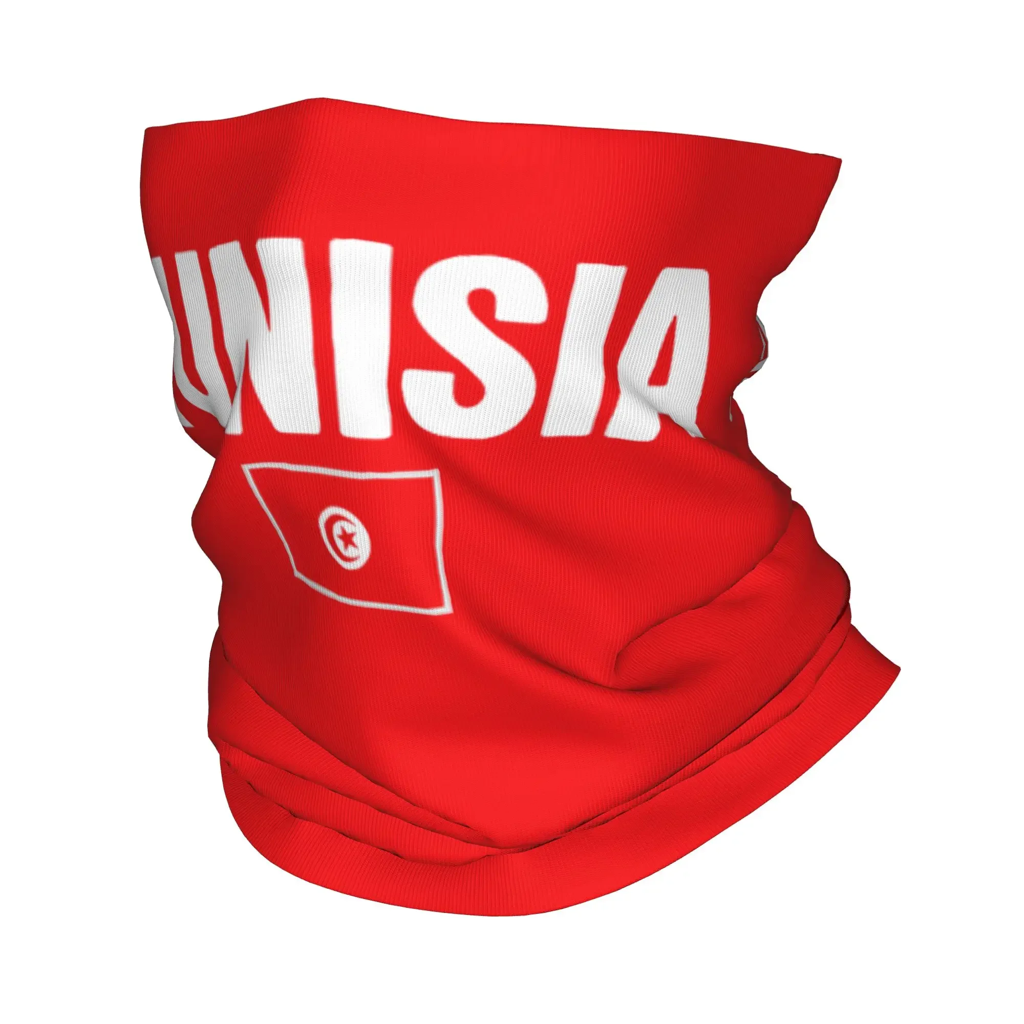Nouveau Bandana Multifonctionnel Unisexe avec Imprimé Drapeau de la Tunisie, Héritage et Fierté Tunisienne, Cache-cou, Cagoule, Foulard Magique, Couvre-tête, Motifs Racines A