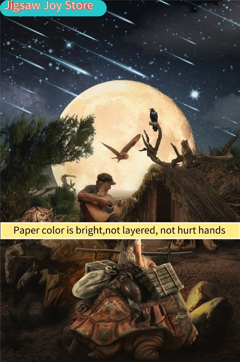 100 Pieces Jigsaw Puzzle Assembling Picture Cartoon Animals Travel Girl Decompression Puzzles Toy Educational Gifts