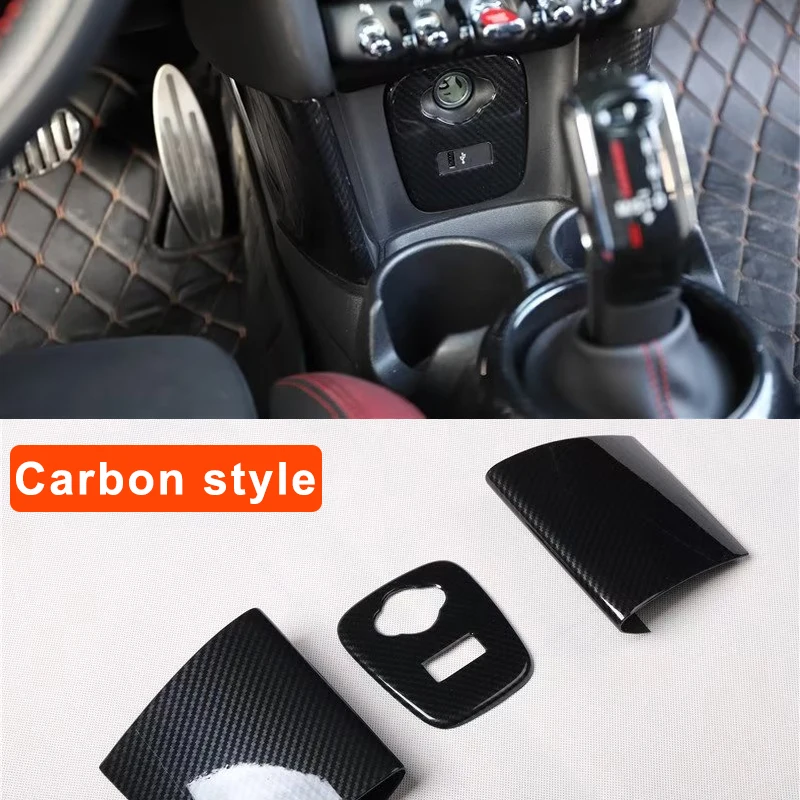 Car USB Panel Decorative Sticker For MINI ONE Cooper S F55 F56 F57 Car Interior Modification Accessories Colour Change Stickers