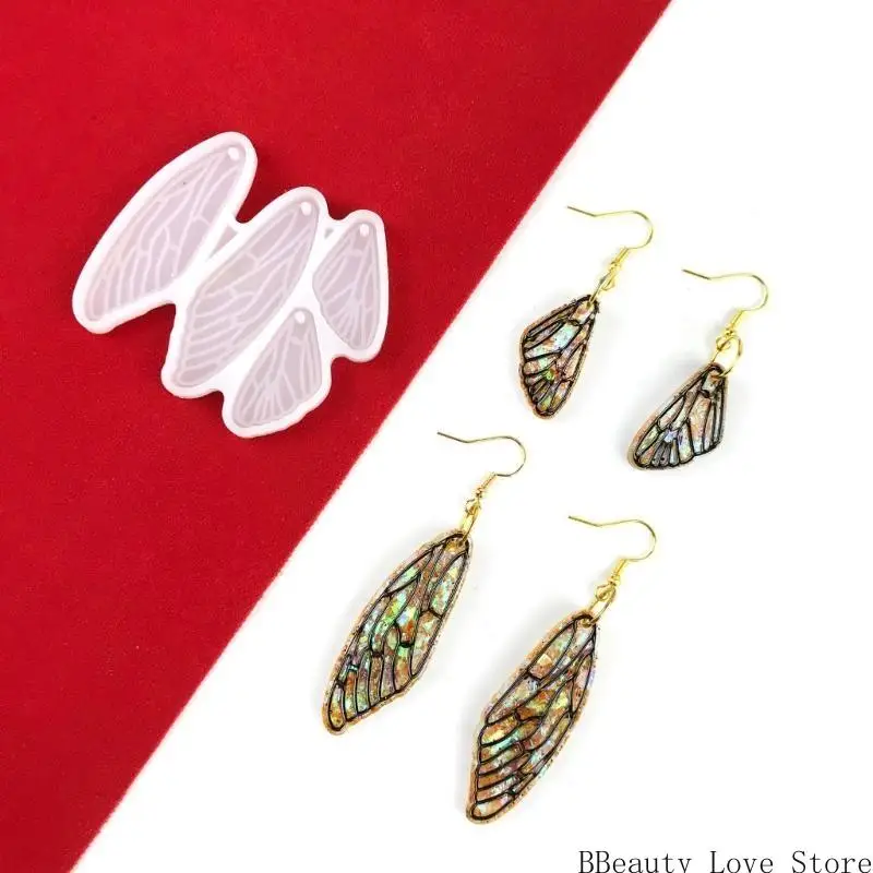 حلق القالب ثلاثية الأبعاد جناح الملاك يستخدم لصنع المجوهرات الصب الراتنج