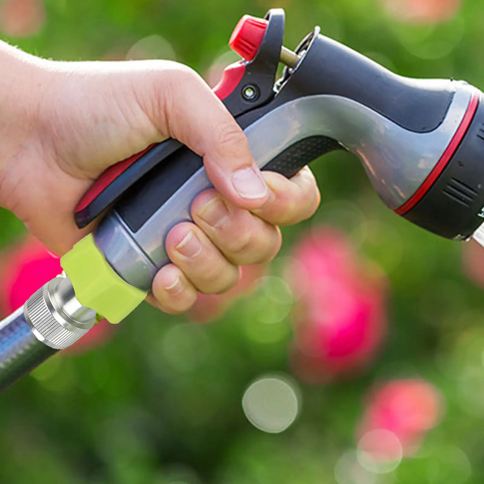 Garden Hose Connector Aluminium Pressure Washer Coupler Integrated Impurity Filter Lightweight Design For 3 4 Inch Garden Hoses