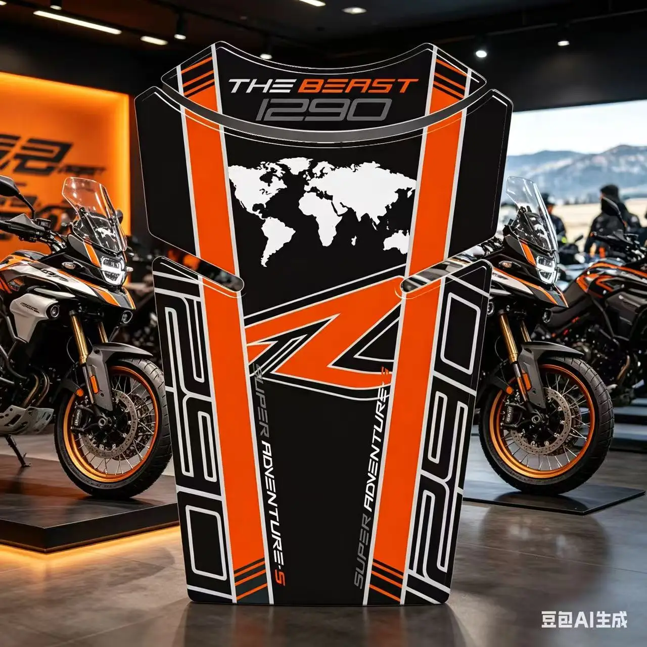 

3D-наклейка из смолы для защиты топливного бака мотоцикла, защитная наклейка на бак для SUPER 1290 ADVENTURE 2017-2023