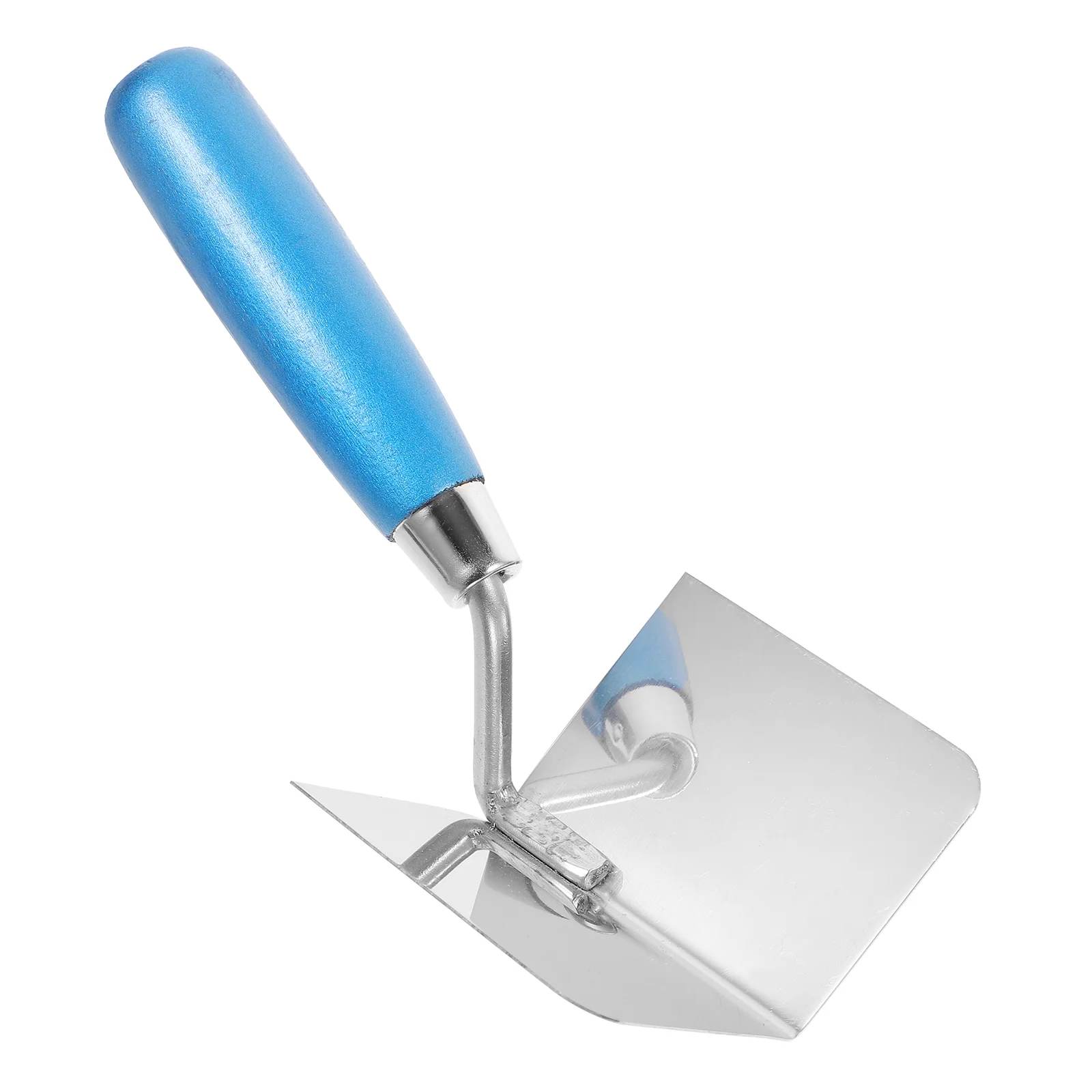 Stainless Steel Trowel Plaster Tool High Grade Corner Puttying Decor Trowel Ergonomic Wood Handle Drywall Mud Inside Corners