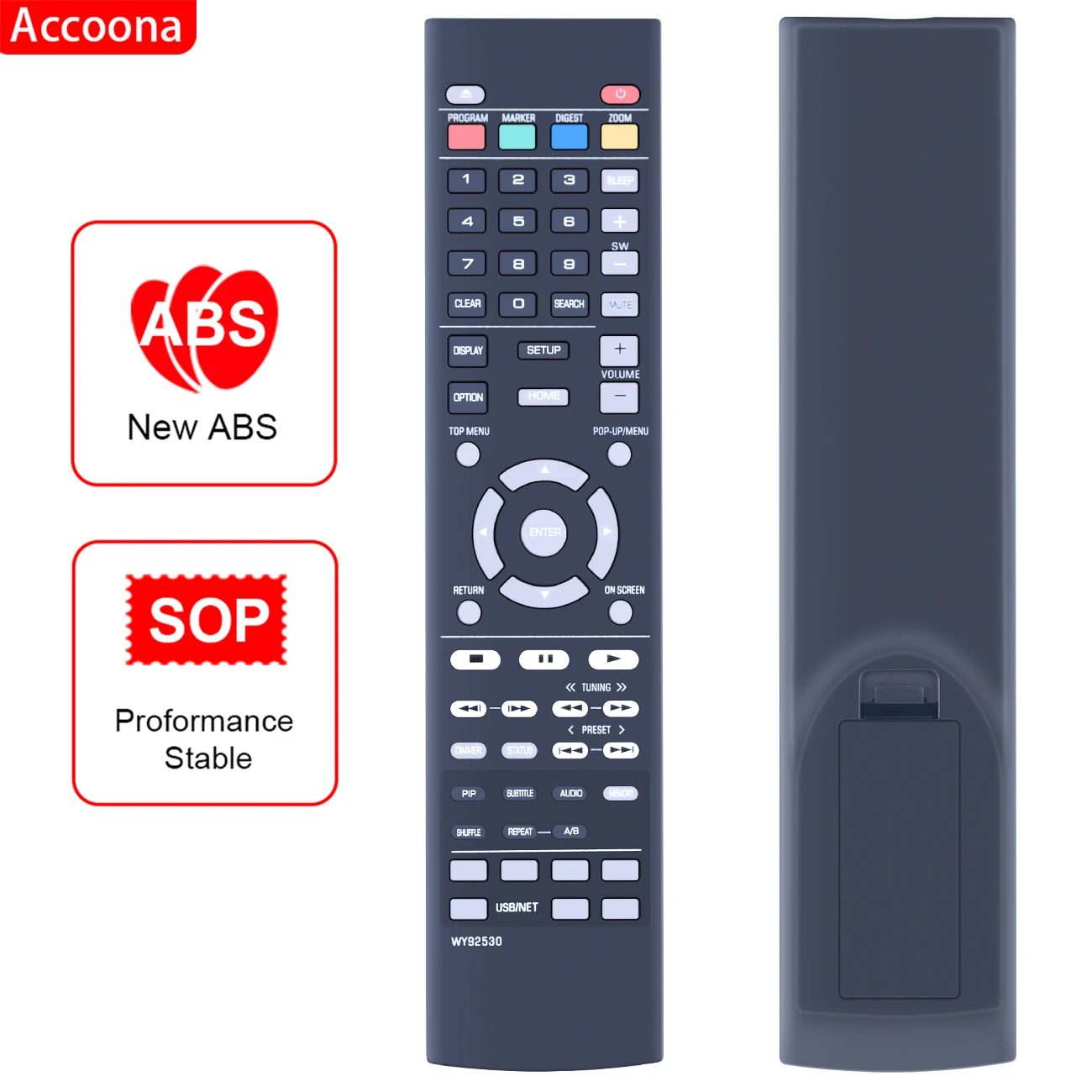 

Remote Control for Yamaha BD-S681 BD-S667 Blu-ray DVD Player