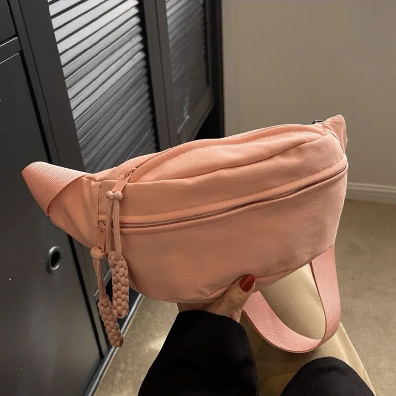 Women Waist Pack Large Capacity Nylon Fanny Pack Street Style Chest Bag Fashion Shoulder Crossbody Bags Casual Waist Belt Bag image 6
