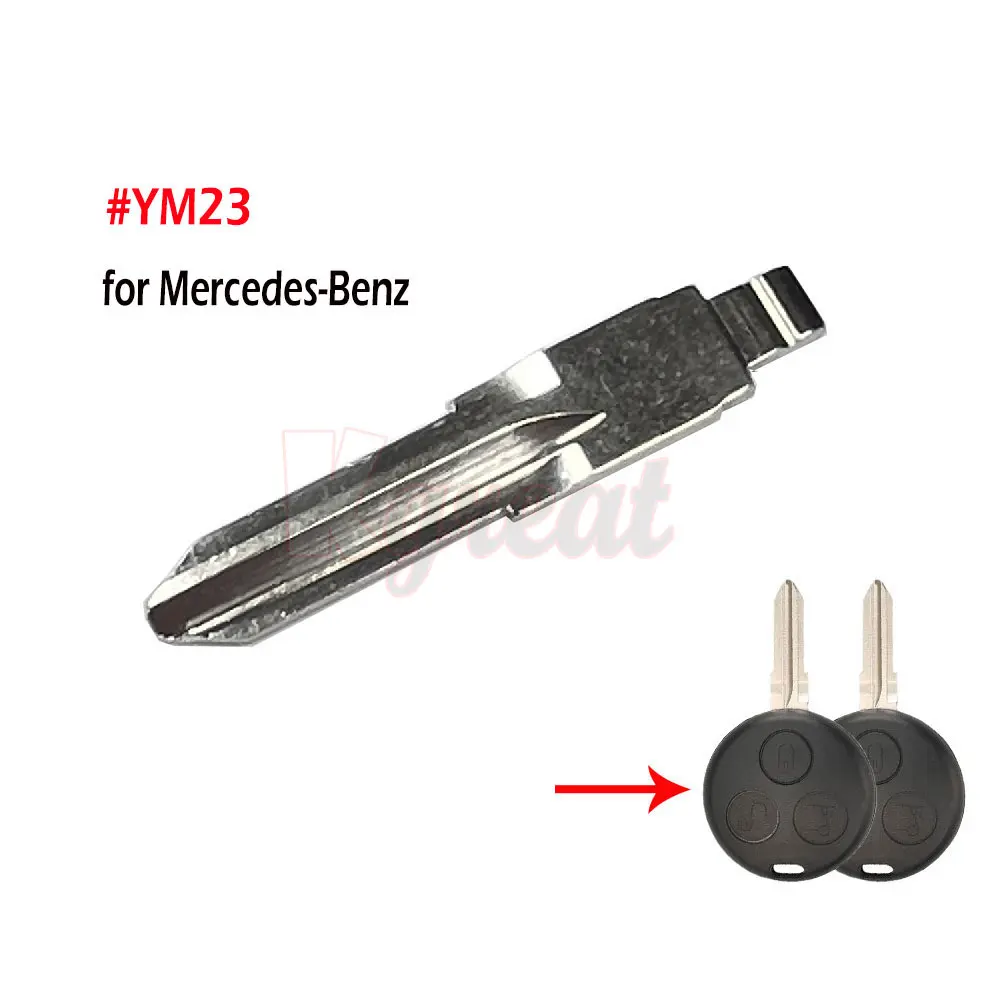 Ym23 Keydiy Xhorse Jmd Ongesneden Flip Kd Sleutelblad Voor Mercedes-Benz Slimme 1998-2006 Voor Twee Passie Roadster City Coupe Crossblade